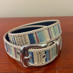 Vintage Elite color block belt Sz S/XS